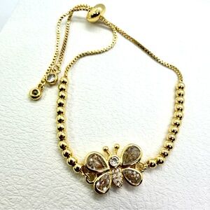 Goldfilled Butterfly Adjustable Bracelet